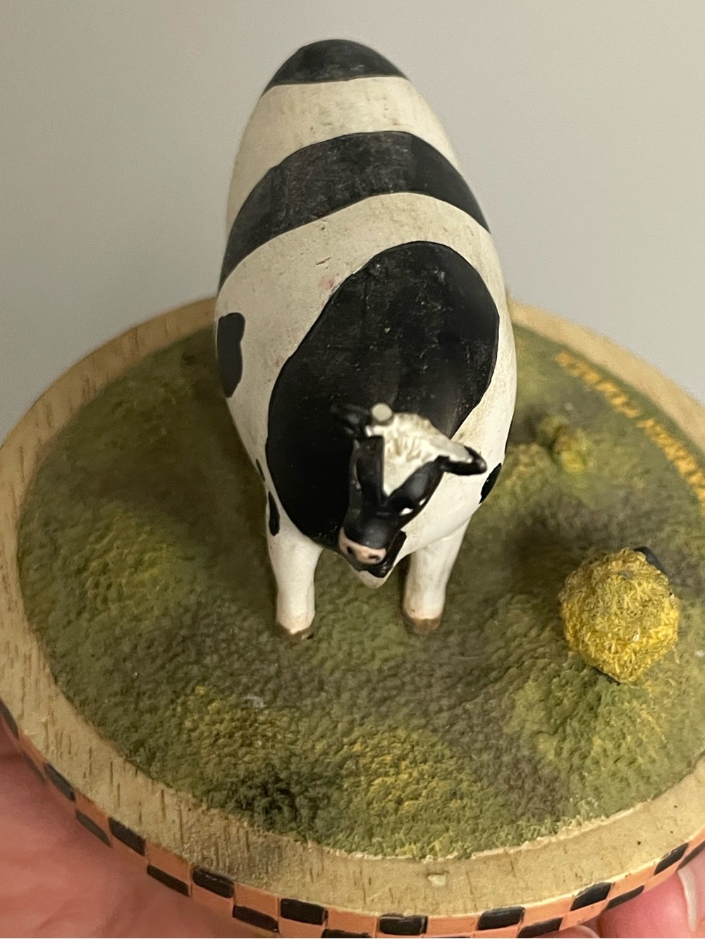Yankee Candle Warren Kimble Country Creations vintage Y2K candle topper cow - Picture 2 of 4